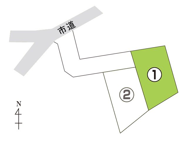 一本木バラ公園近く　区画①