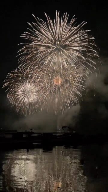 野尻湖の花火