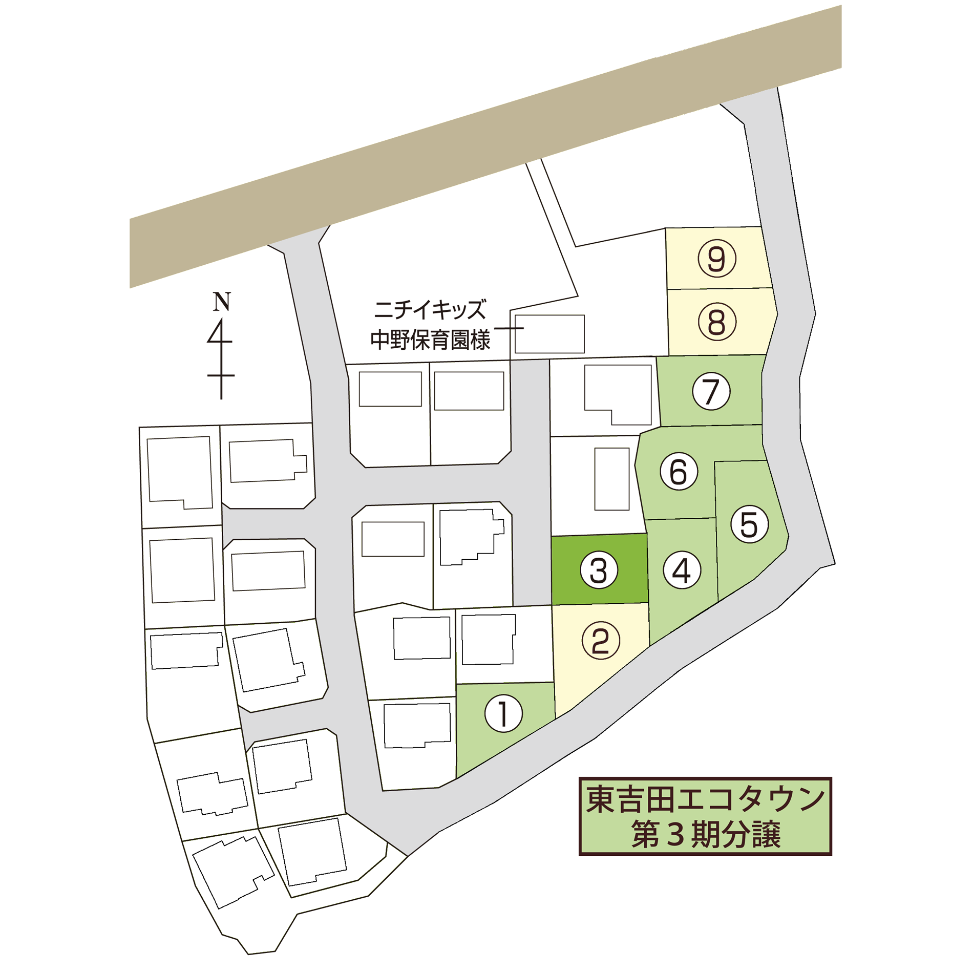 東吉田エコタウン第３期分譲　区画３