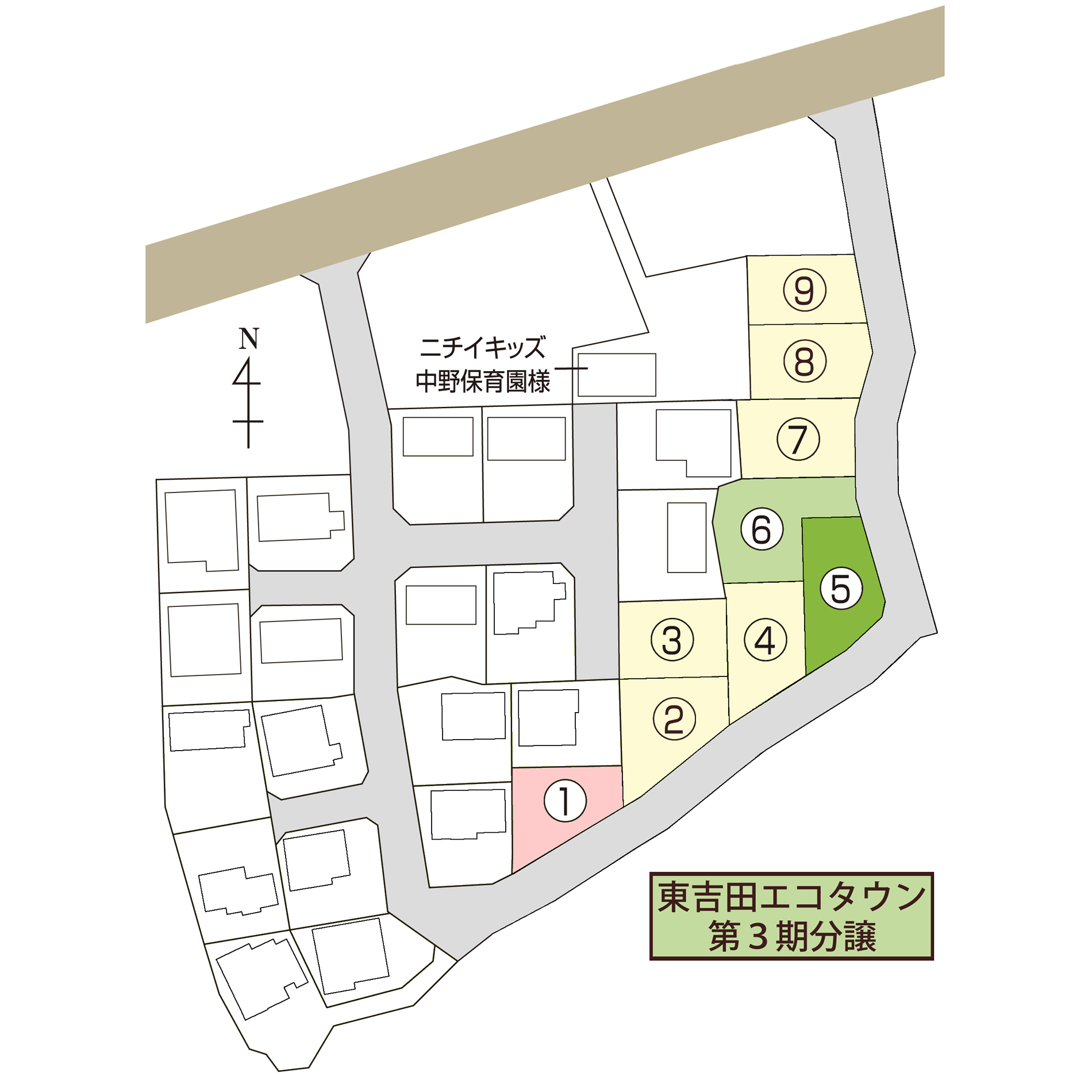 東吉田エコタウン第３期分譲　区画５