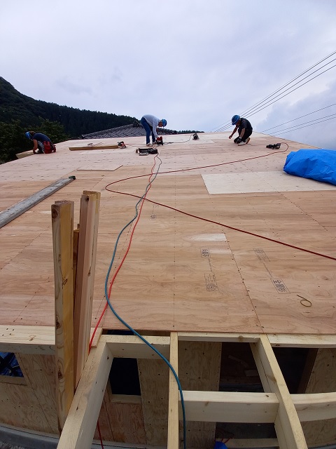 中野市　新築　建方③